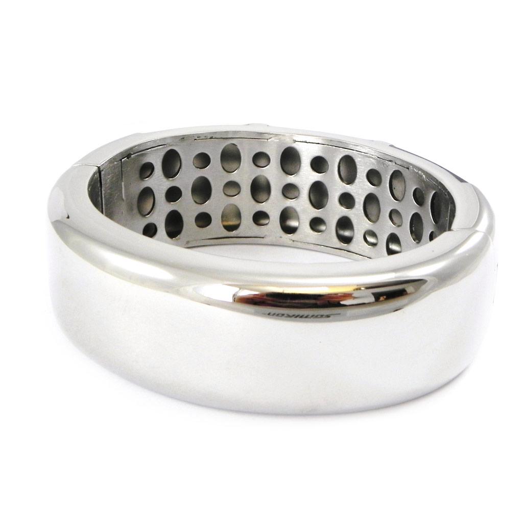 Altesse [I2898] - Black 'Calypso' Steel Bracelet