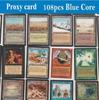 108pcs cartões proxy de núcleo azul P9 Dual Land Fetch Land Shock Lands