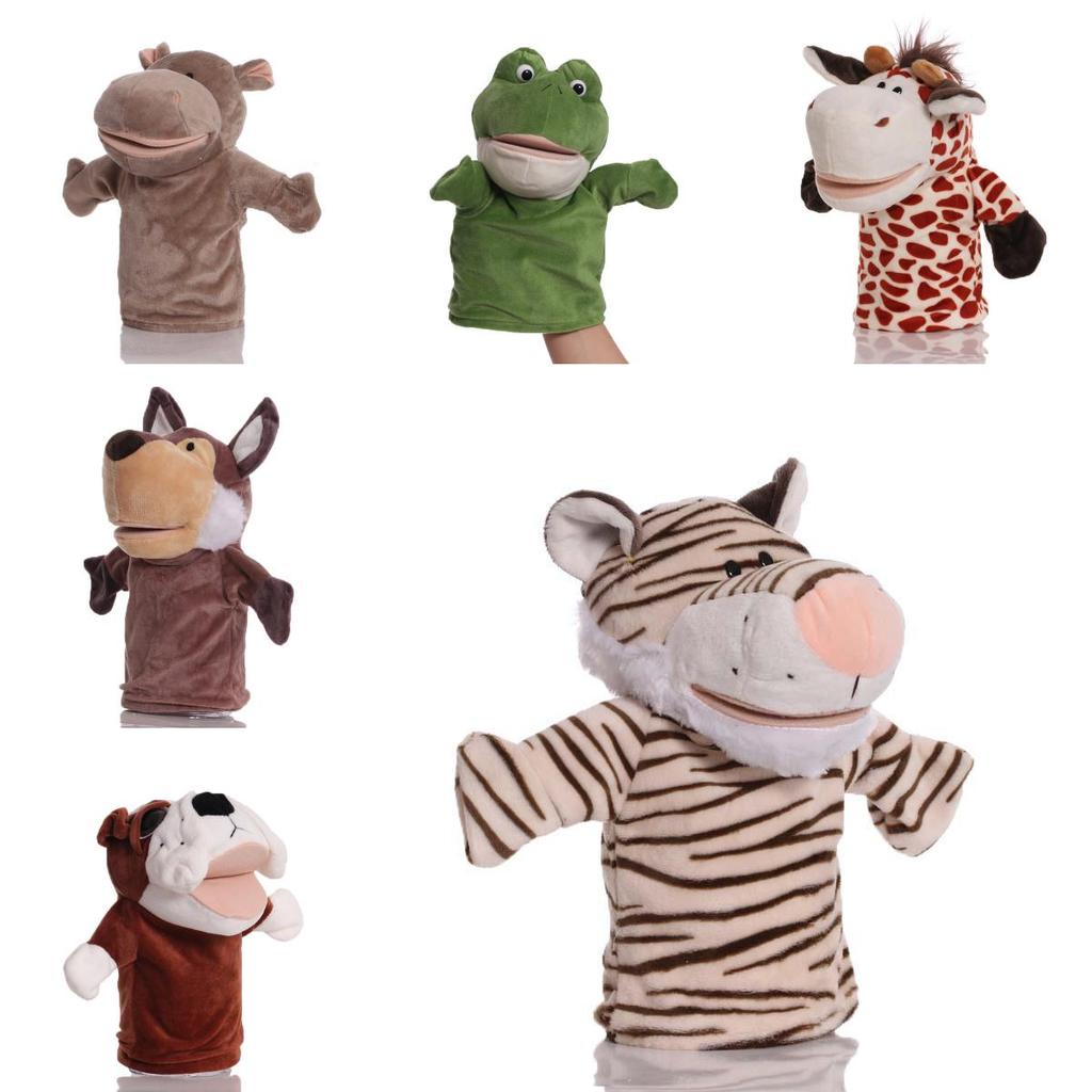 Delightful Plush Hand Puppets With Movable Mouths In Various Adorable Animal Styles
