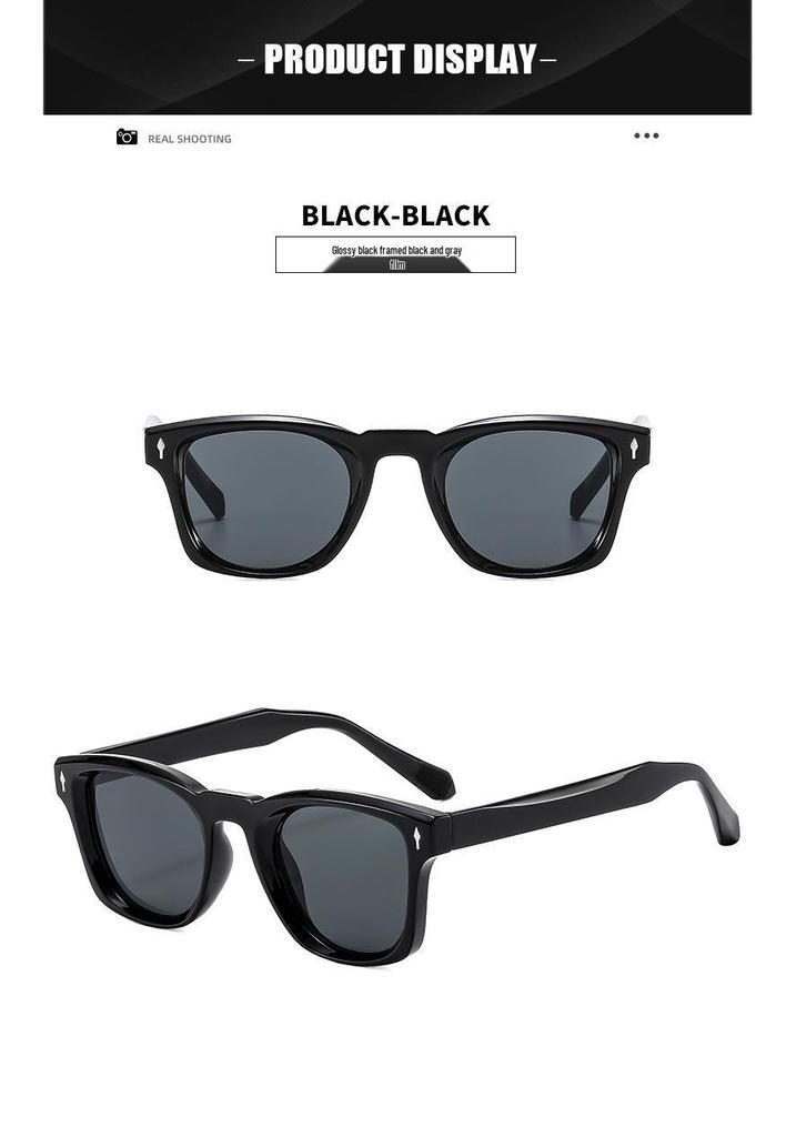 High-End Square Sunglasses - Unisex European & American Fashion, Small Frame, Trendy Influencer Style