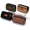 Wallet Purse Double Layer Men Phone Bag Belt Pouch Horizontal Mobile Phone Pouch Canvas Casual Men Waist Pack Outdoor Sports