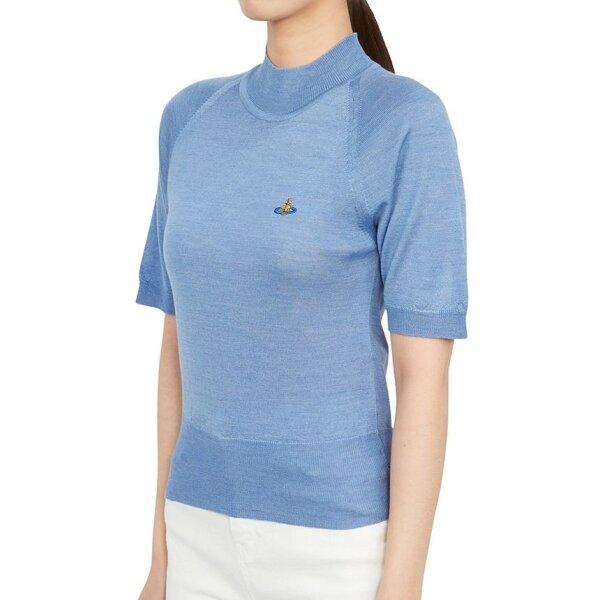 Vivienne WeStwood Galleria Vivienne WeStwood Women S Neck Polar Short Sleeve Knit 18030022 Y000q K405