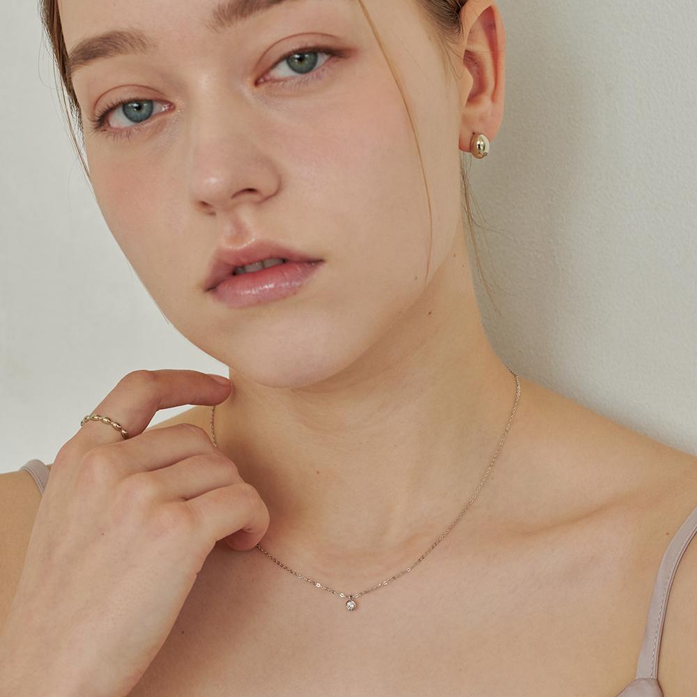 Loveenb [14K Gold] Noi 1 Carat Lab Diamond Necklace