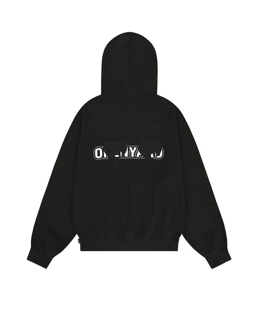 Heart Patch Opyd Hoodie - Black