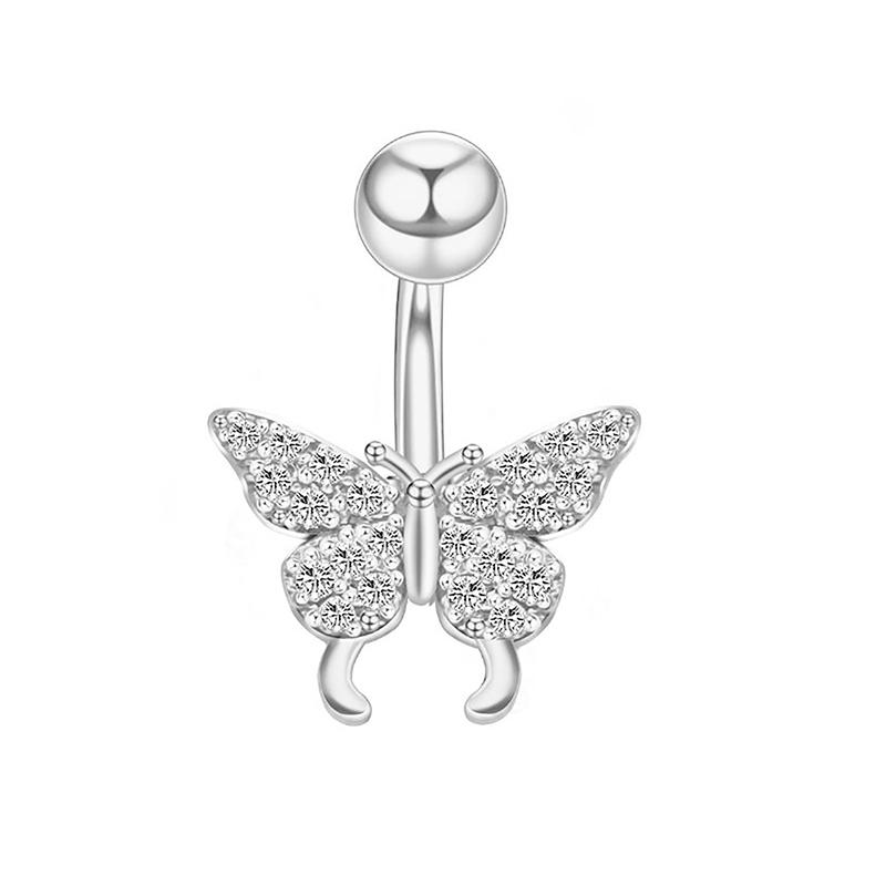 

Персонализированные сексуальные кольца в форме сердца и бабочки для пупка для женщин и девочек, кольца из циркония для пупка, украшения для пирсинга тела