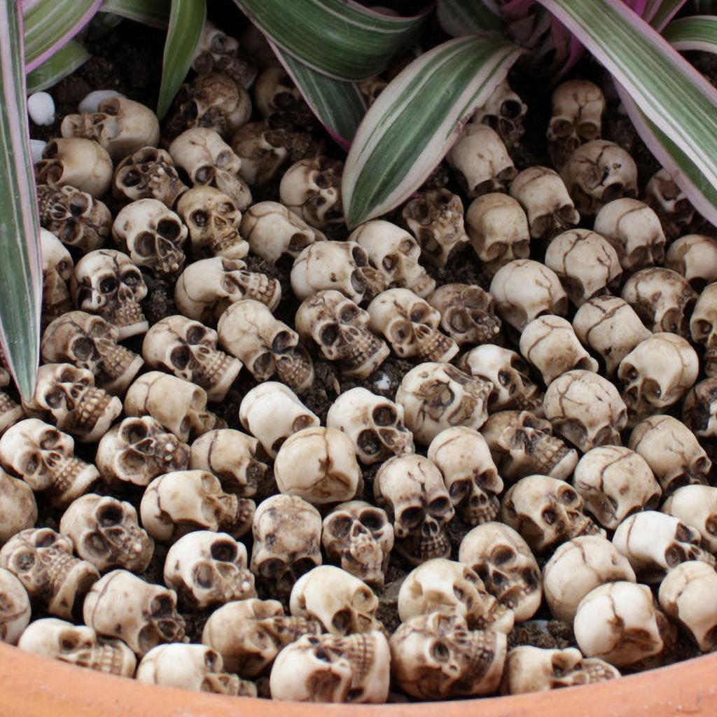 Resin Skulls Mini Skulls Figurine Miniature 20 Piece Skeleton Head Collectible Props Gothic Miniature For Desk Table Bookshelf
