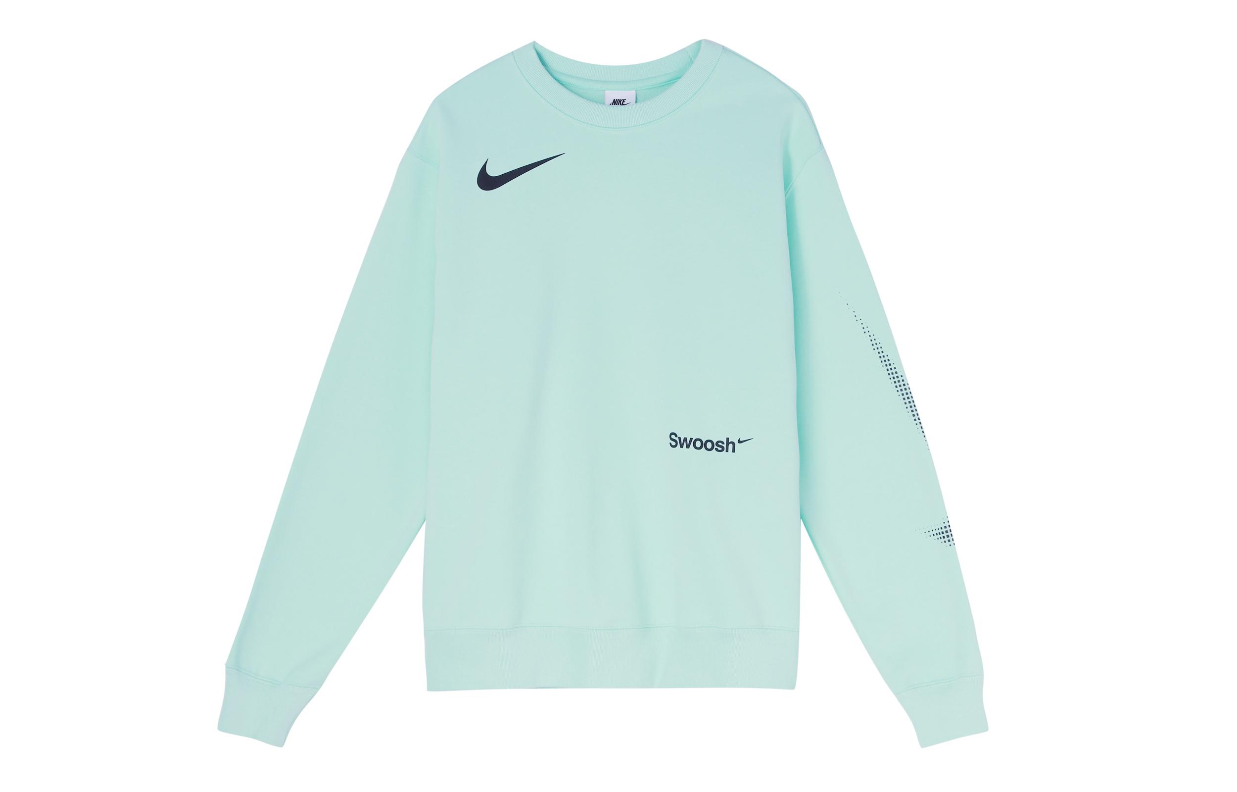 Nike Sweatshirts Men s Green Crew Neck Moderate Regular FB1960-317 XL