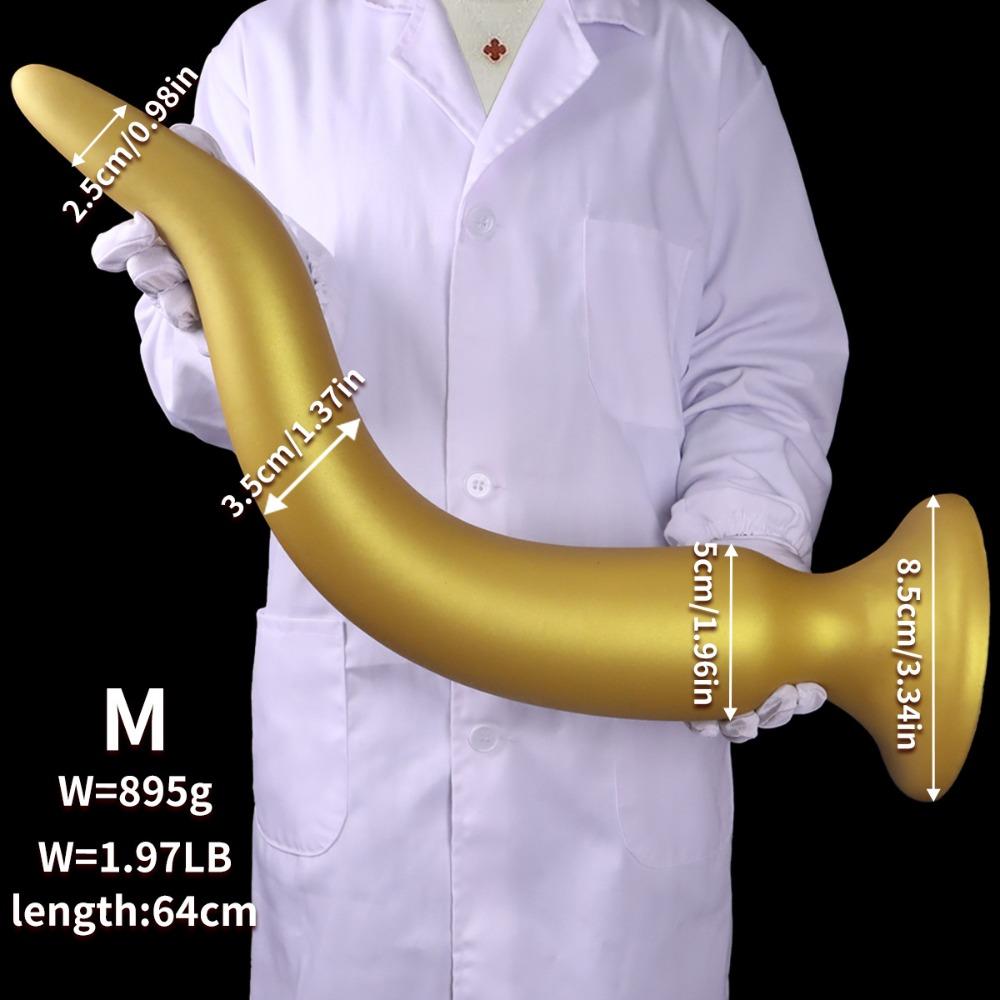 Extra Long Silicone Anal Plug with Large Tail - Safe Comfortable Adult Masturbation Massage Sex Toy