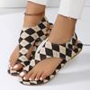 Fashion 2025 New Women Sandals Summer Flats Clip Toe Sandals Beach Designer Sandals Sling Back Fashion Casual Shoes for Women Flip Flops