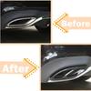 Fit For Mercedes Benz A B C E GLC GLE Class W176 W246 W205 W213 AMG Car Styling Stainless Steel Exhaust Pipe Cover Trim