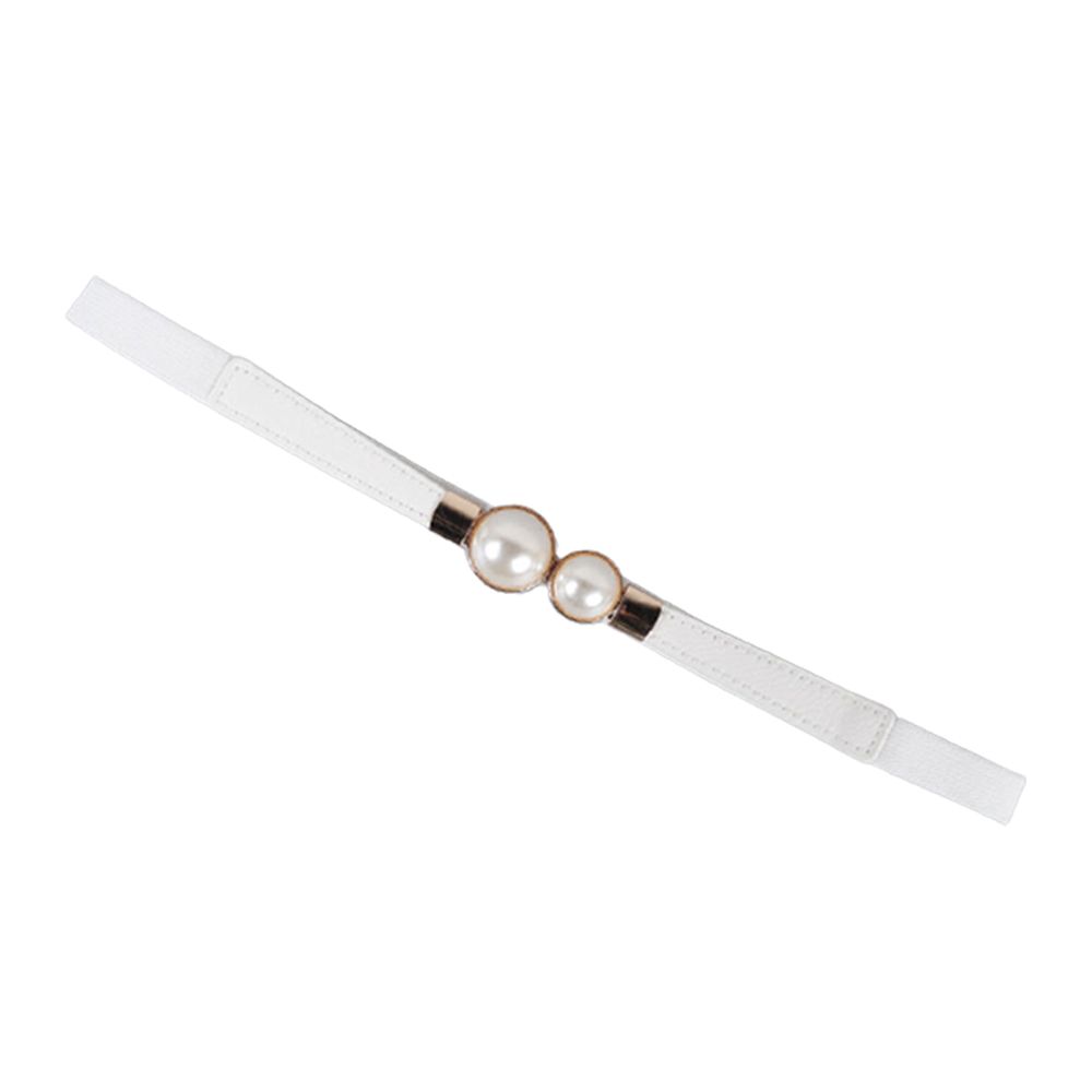 

Модный тонкий пояс со стразами для женщин, ремни, эластичный поясной ремень белый