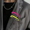 Silk Scarf Buckle Corsage Brooch Waist Buckle Sweater Pants Pin Elegant Fluorescent Pin  Hat