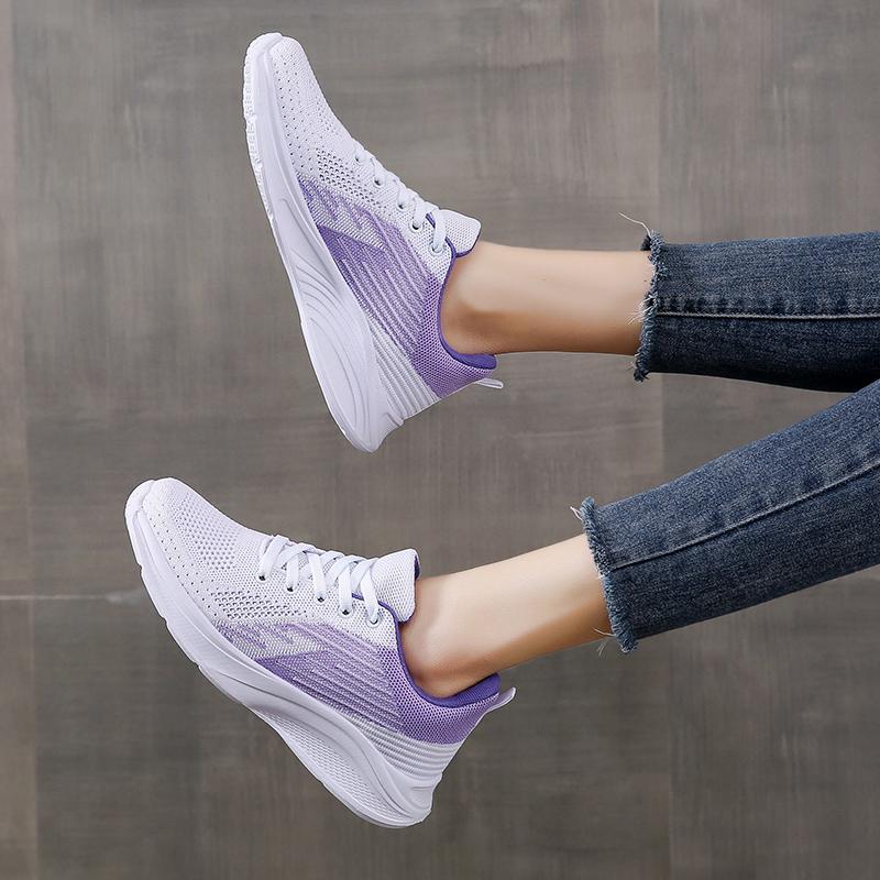 TUINANLE Sneakers Women Shoes Light White Sneakers Breathable Shoes Outdoor Ladies Casual Flat Walking Black Shoes