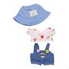 Doll Clothes for 15cm Plush Dress Up with Hat DIY Fashion Clothing Style A