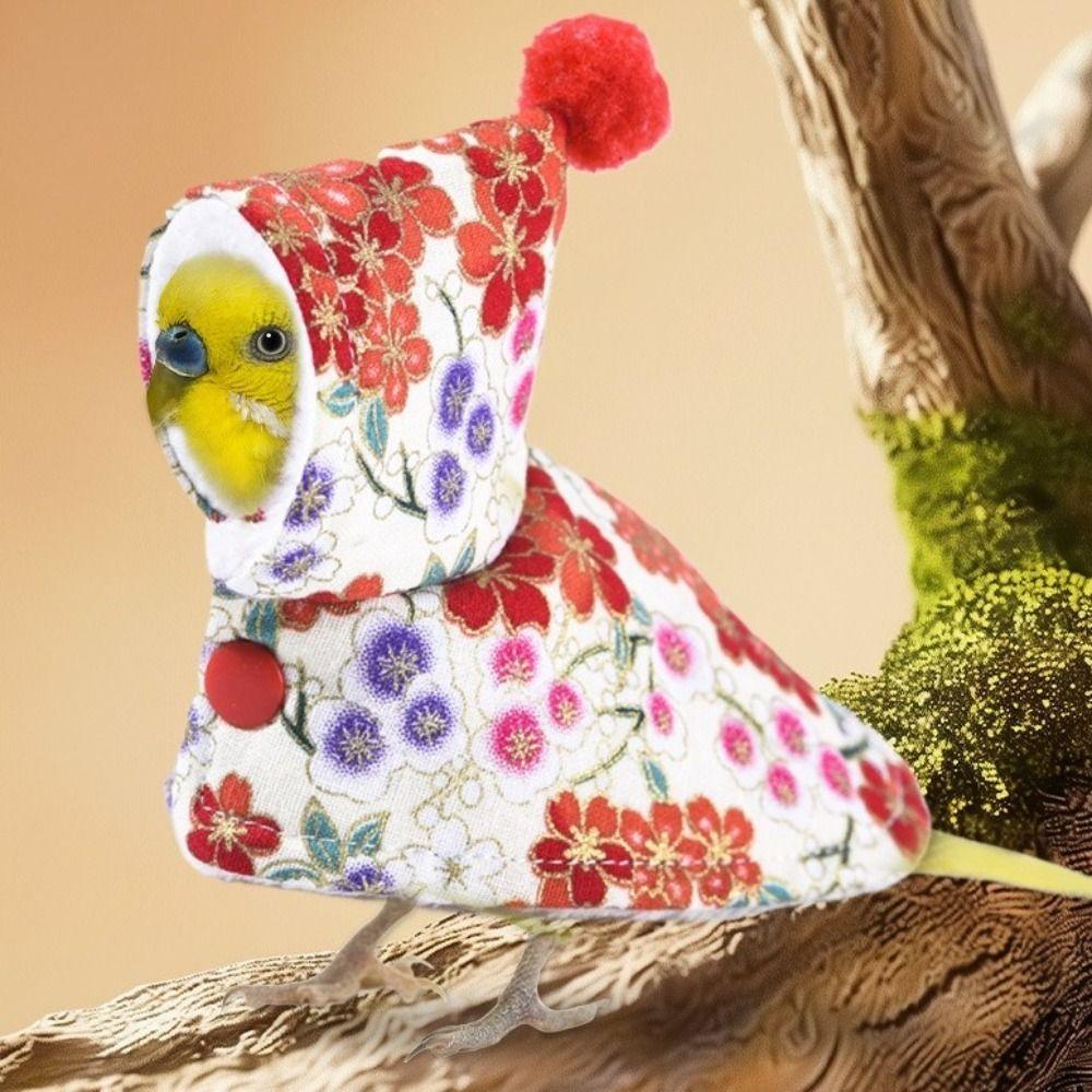Windproof Pet Parrot Cape Thickened Bird Flight Suit Fashion Bird Jacket Coat Autumn Winter