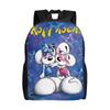 Süßer Cartoon D-Diddl Maus Rucksack für Herren Damen Lässig High School Wandern Reise Tagesrucksack Laptop Computer Umhängetasche Sport