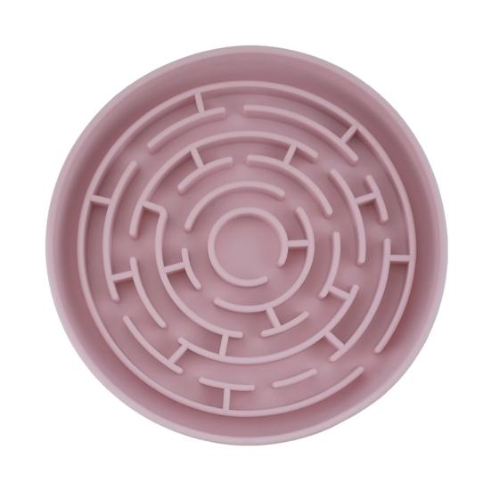 

Силиконовая миска-кормушка для домашних животных, круглая, с присоской, замедляющая поедание, для собак малых, средних и крупных пород A розовый