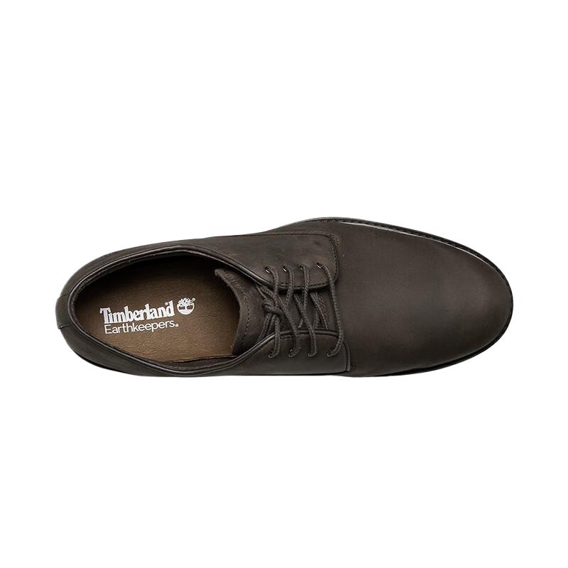 Timberland Genuine Leather Comfortable Versatile Dress Shoes Men Dress Shoes Dark-Brown 5550R