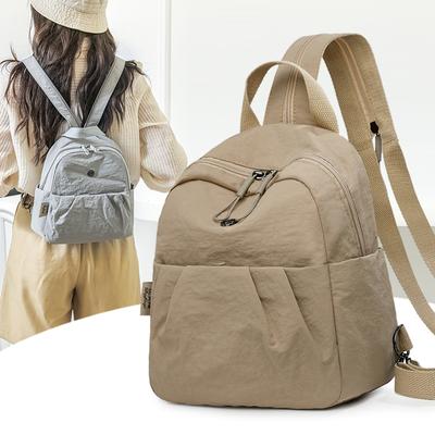 Unifarbener wasserabweisender Rucksack Multifunktionale Brusttasche Umhängetasche