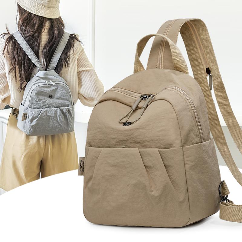 Unifarbener wasserabweisender Rucksack Multifunktionale Brusttasche Umhängetasche