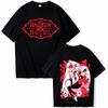 Hazbins Hotels Grafik Baumwollshirt Herren Retro 2026 Hit-Show TV-Drama Sommer Unisex Harajuku Mode Kurzarm Locker T-Shirt