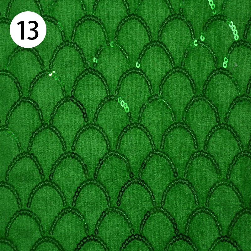 1 Yard Samt Paillettenstoff Weihnachten Schneeflocke Bestickter Stoff DIY Weihnachtsbekleidung Schuhe Hüte Chinesisches Neujahr Handarbeiten