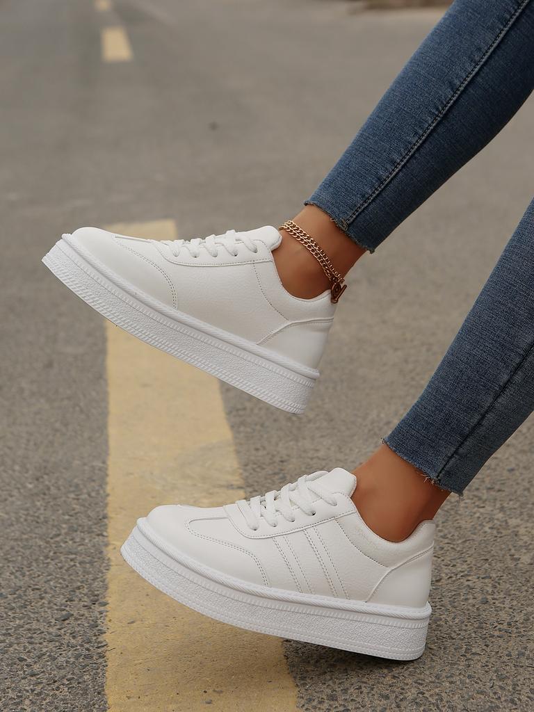 Fashion 2025 New Style Casual Shoes For Women, Ladies Platform Shoes, White Shoes, Comfortable Sneakers, Increase