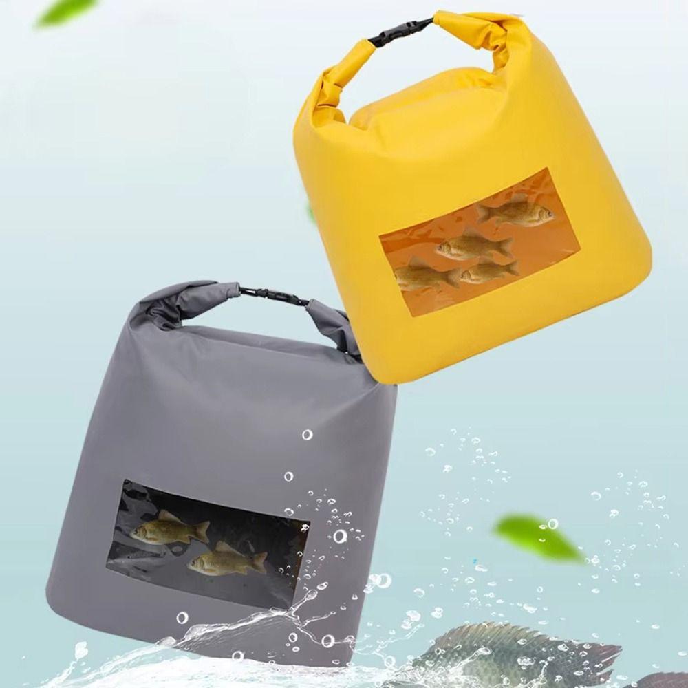 

Oxygenation Hole Folding Live Fish Bag Sealed Fishing Gear Bag Fishing Supplies Yellow S