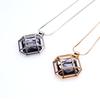 Square Hollow Sweater Chain, Simple And Fashionable Necklace Pendant, Versatile Clothing Accessories, Essential For Temperament