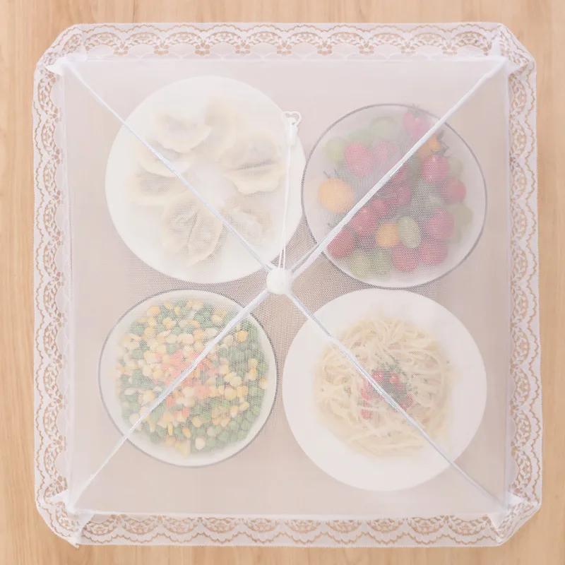 

Новая складная сетчатая крышка для еды для кухни, для домашнего использования, прямоугольная, защита от пыли и насекомых, для использования в помещении и на открытом воздухе, горячая распродажа