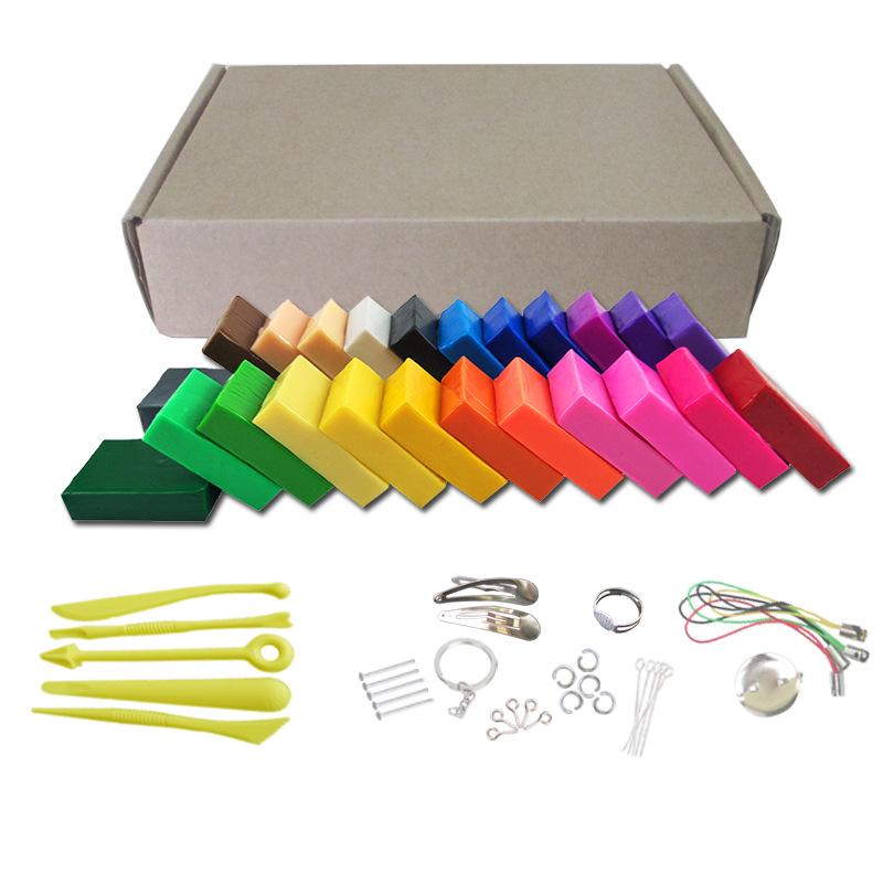24-Color Children's DIY Polymer Clay Set - Educational & Creative Modeling