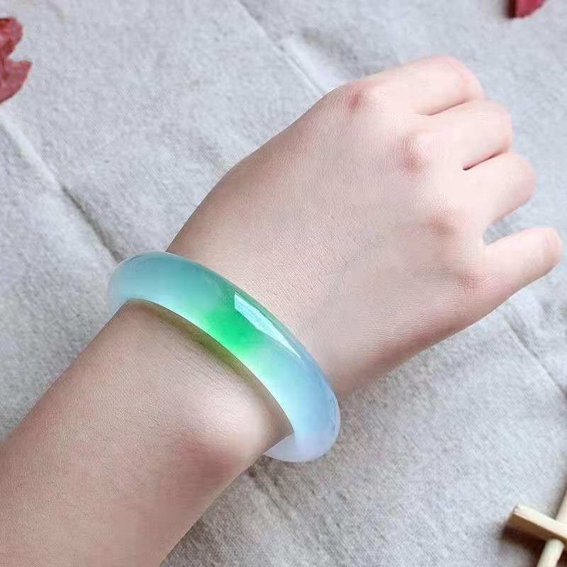 

1 шт. натуральный нефритовый браслет модный браслет с подвесками нефритовый женский подарок 62MM