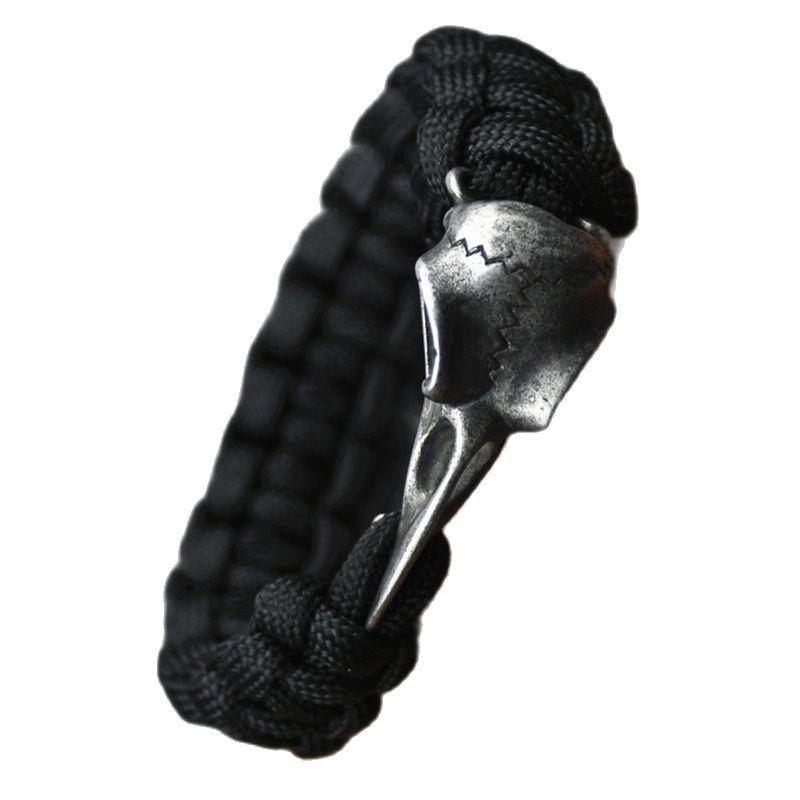 Roestvrij Staal Viking Odin Raaf Schedel Armband Mannen Vrouwen Gotisch Diy Valkut Teiwaz Kralen Wicca Sieraden Accessoires