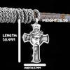 Edelstahl Jesus Kreuz Anhänger Wikinger Halskette Herren Schild Drachentöter Amulett Anhänger Nikolaus Jugend Schmuck