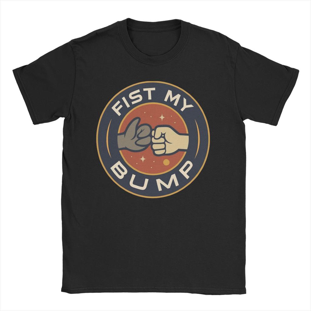 T-shirt Cool Fist My Bump Unisex Unisex Girocollo T-shirt in Puro Cotone Project Hail Mary Manica Corta Abbigliamento Taglie Forti