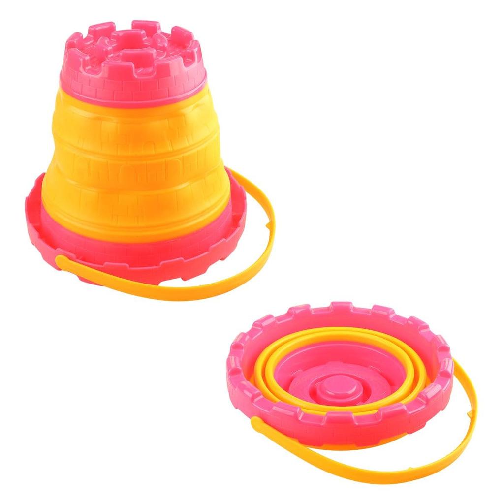 Sandbox bucket folding Round pink