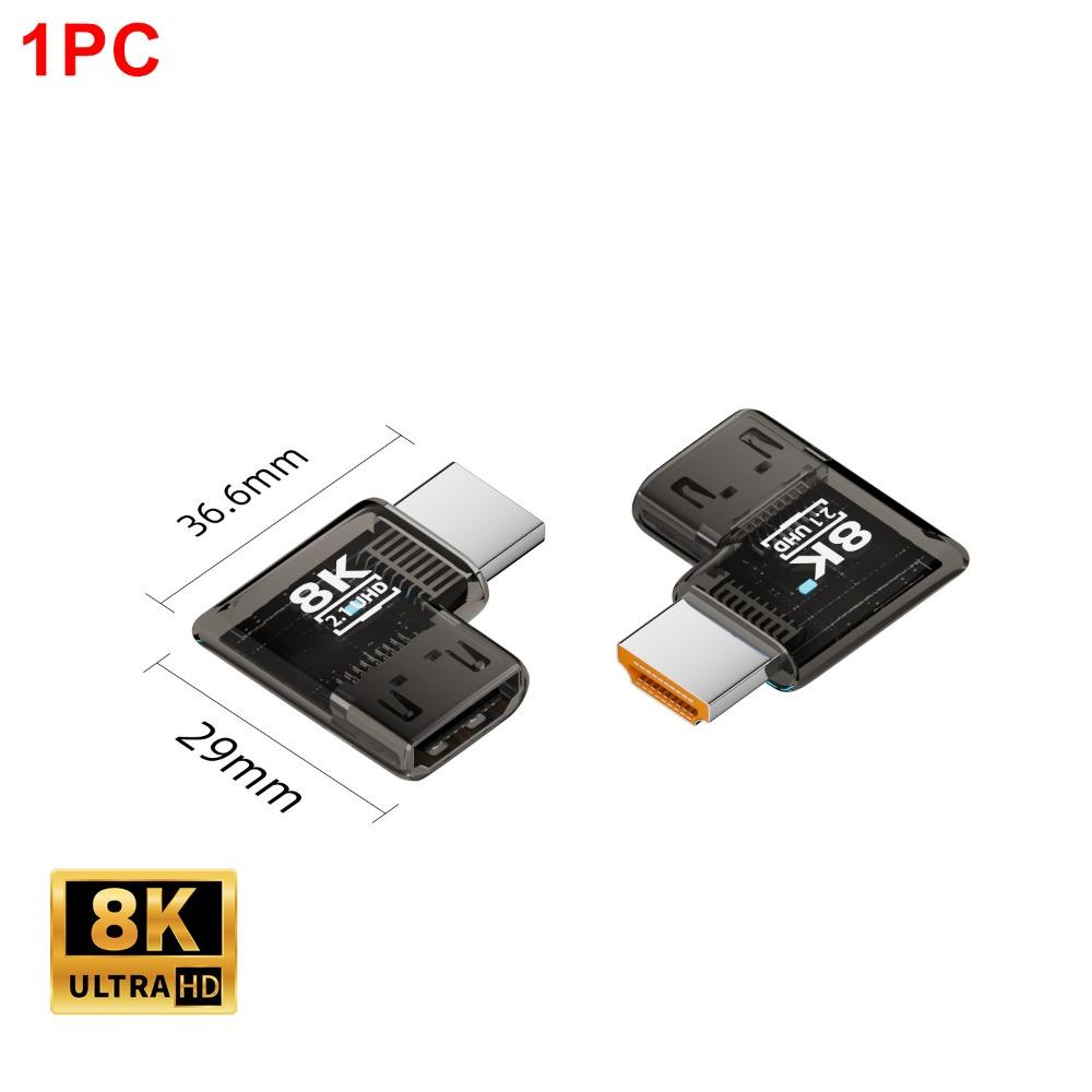 8K 60HZ HDTV Male to Female Adapter Indicator Light HDTV Coupler UHD2.1 Extender  TV Box Monitor