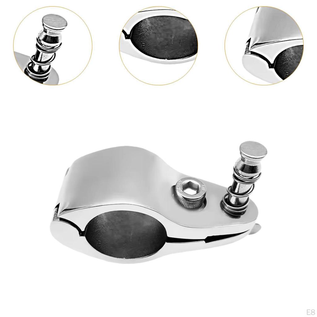 Boat Top Hinged Jaw Slide Clamp Marine Hardware Easily Install Stainless Steel Yacht