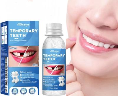 Dental Cement for Gapped Teeth, 30ml, DIY Dentures, Simple To Use, Natural Fit, Made In Germany, Removable At Any Time (1 Count)