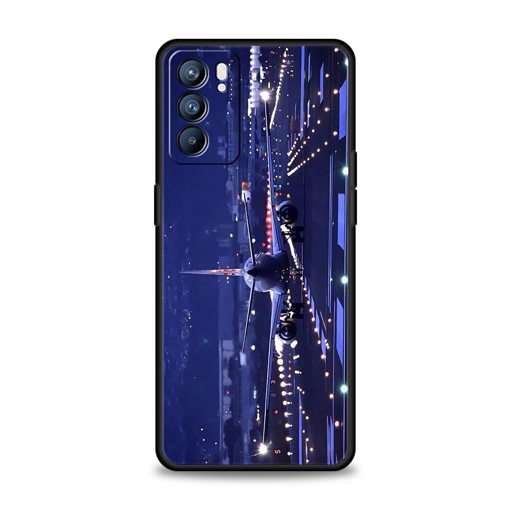 Travel-Nspired Airplane Route Phone Case For Oppo A17 A31 A54 A57 A78 A79 A98 Find X5 X6 Reno 6 7 8 10 11 12 13 F Pro Soft TPU