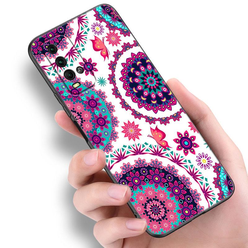 Mandala Chakra Yoga Phone Case For Xiaomi Redmi Note 5 6 9T K20 K40 K50 Pro 7A 8A 9A 9C 9i 10A 10C A1 S2 Soft TPU Black Cover