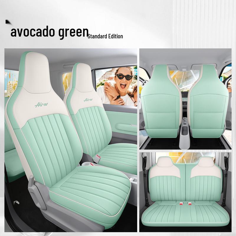 DJGY Wuling Qingkong Seat Cushion: Sporty Leather All-Season Cover for Car Seats.