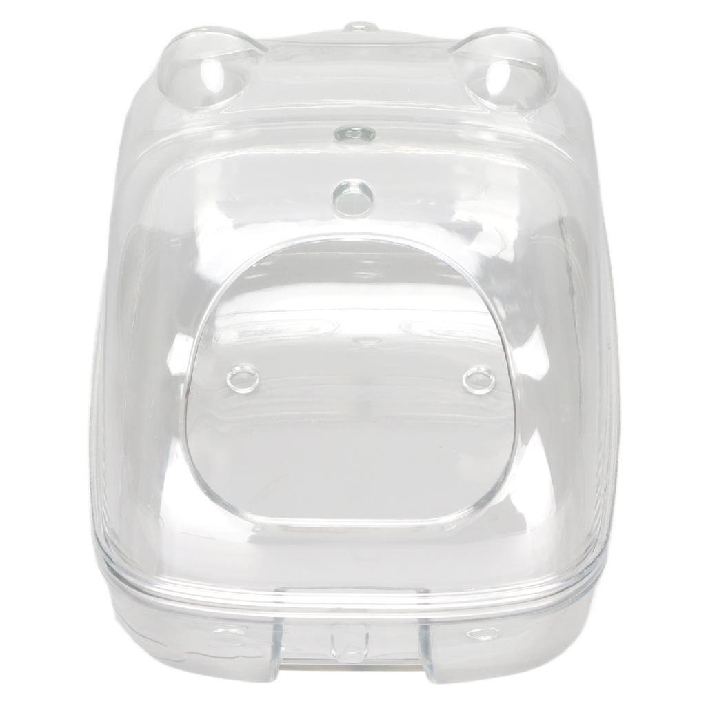 Hamster Badebox Transparent Großer Raum Auslaufsicher Cartoonform Hamster Sand Badezimmer für Kleintier