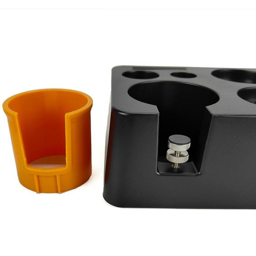 Espresso Knock Box Accessories Organizer Box, Portafilter Holder Tamper Station for