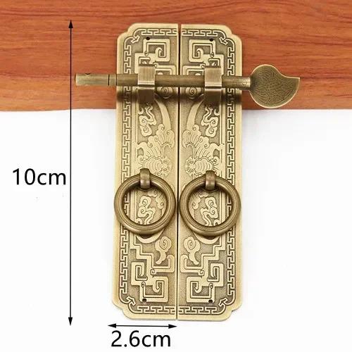 

Chinese Antique Bookcase Handle Cabinet Door Wardrobe Cabinet Door Pure Copper Handle Antique Furniture Accessories