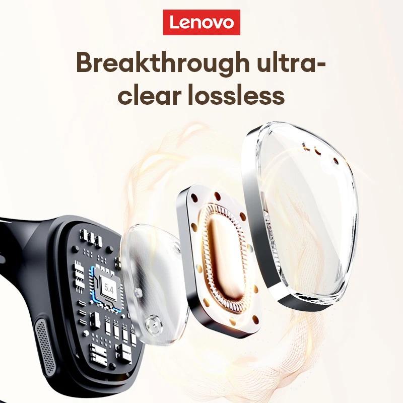 Lenovo LP78 OWS Wireless Earphone Bluetooth 5.4 Stereo Sound Long Battery Life Headset Noise Cancelling Low Latency Sport Waterproof Earbuds