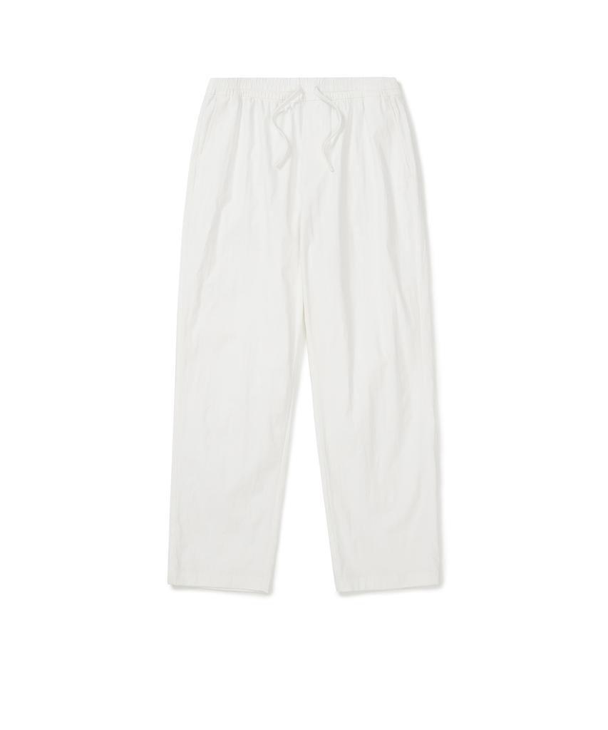 SNOWPEAK APPAREL Cotton-Touch Woven Straight Pants (S25Smfpt70) White