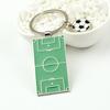 Football Field Soccer Key Chain Holder Playground Sports Souvenir Keyring Ornament Keychains Jewelry Football Fans Club Gift
