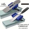 Adjustable Angle Honing Guide with Stone Holder, Professional Sharpening Fixture for Chisels and Planes