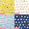 Cluster Kids Mini Set of 6 in Gauze Cute Mini Shiba Inu Square Set [cluster] Handkerchiefs, [Made Japan] Handkerchiefs, Handkerchiefs,